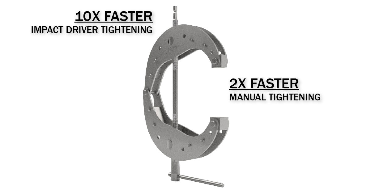 The DIMIDE Clamp Is Fast... Manual or Power Driven | Dimide