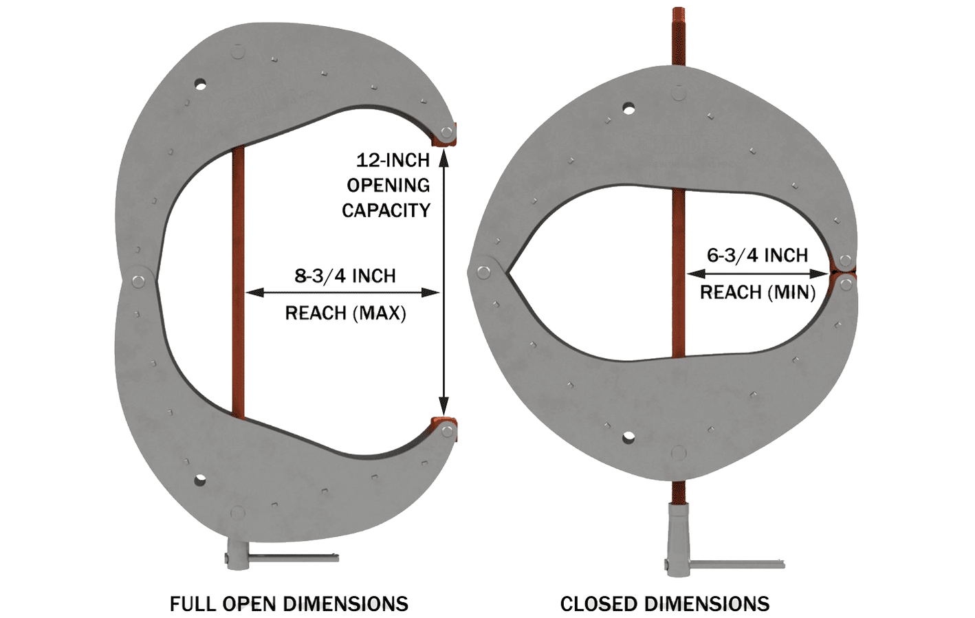 DIMIDE HD Series #12 Clamp | Impact-Rated | Dimide